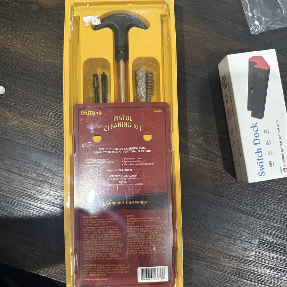Outers Aluminum Rod - Out 96416       Pstl Kit 38/357/380/9m - Clam